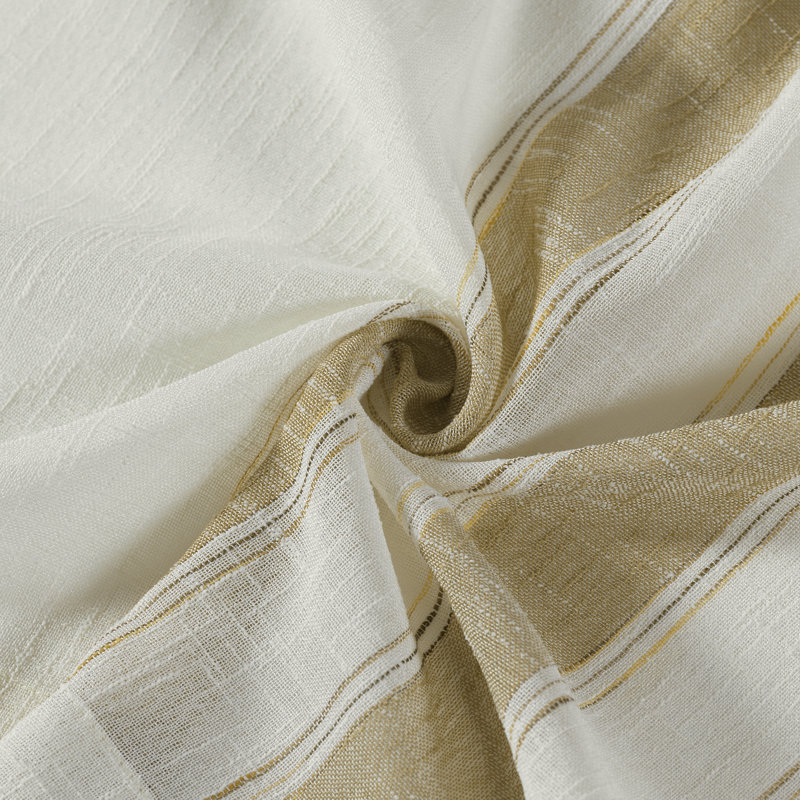 Panneau de rideau simple diaphane avec passe-tringle Jaya, Taupe