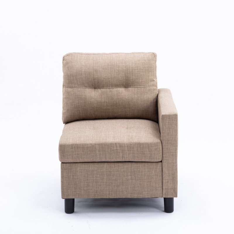 Upholstered L-Shaped Sectional Symmetrical