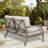 Lamando Outdoor Aluminum Loveseat With Olefin Cushions