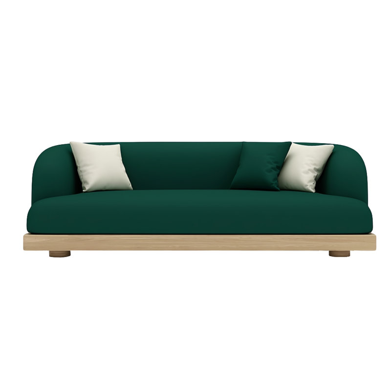 Creative simple sofa, Atrovirens, 28.74" H x 82.68" W x 31.5" D