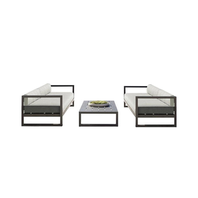 Canapé d'extérieur en aluminium pour terrasse