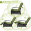 Chaise de patio inclinable avec coussins-1953321771