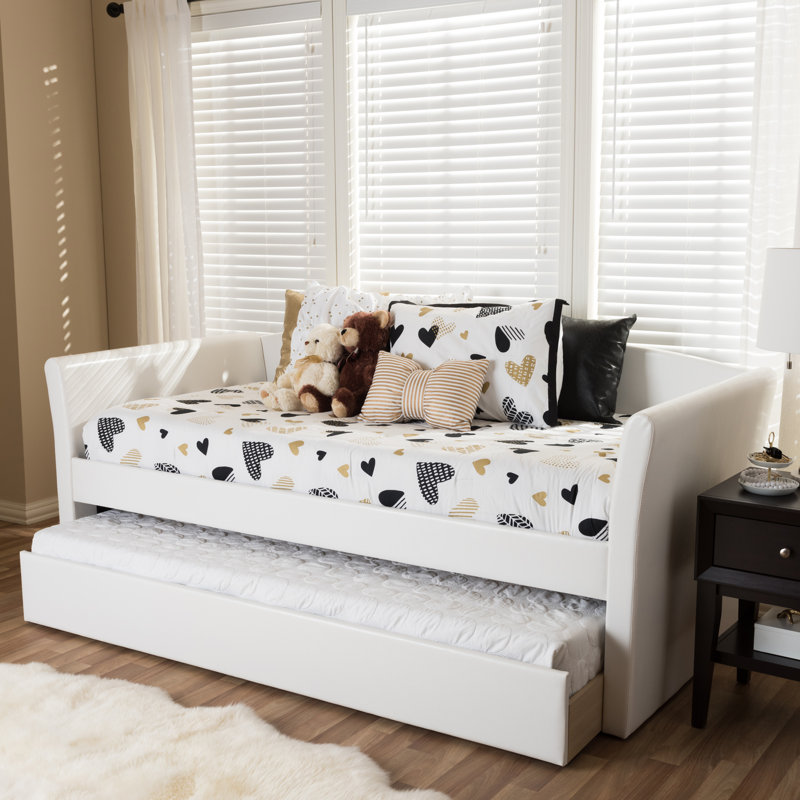 Angeles Upholstered Daybed, White