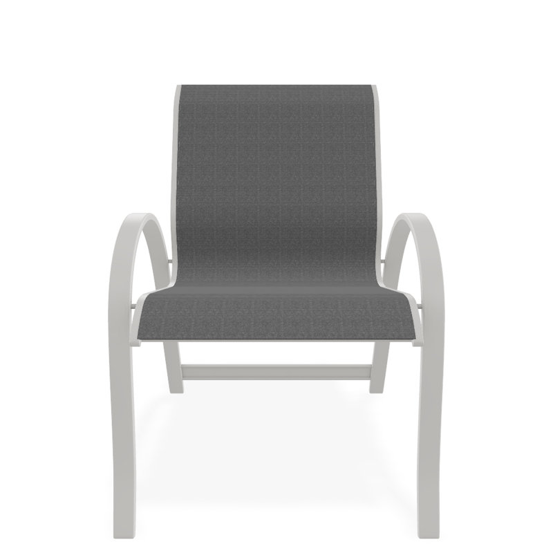 Aruba 1 Outdoor Dining Armchair, Snow
