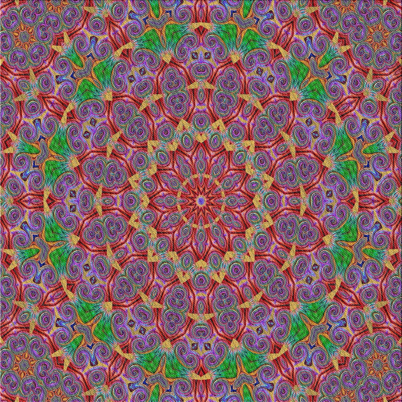 Tapis mauve, Carré 4 pi