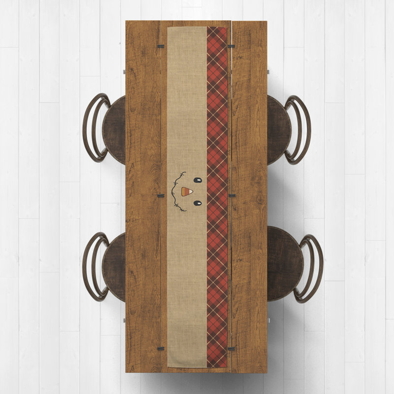 Vesper Happy Harvest Scarecrow Table Runner, 90" L x 16" W