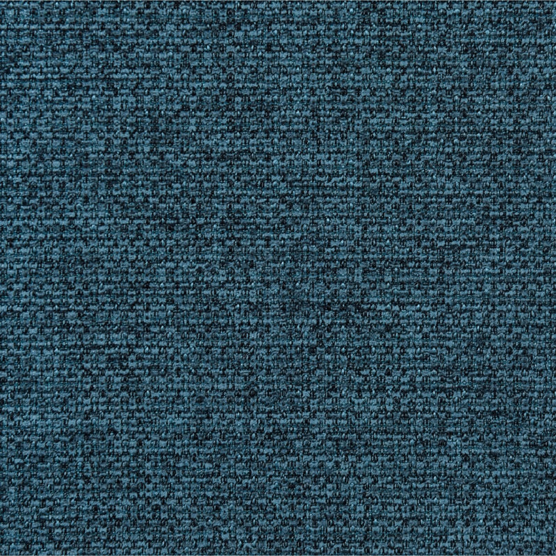 Banc d'appoint rembourré en tissu, Bleu paon