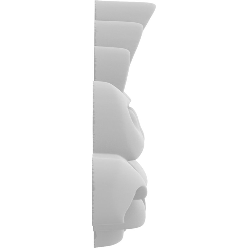 Rosette Sheffield, H 1 po x l 1 po x P 0,25 po