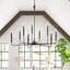 Luminaire suspendu style bougie à 9 lumières Airidas