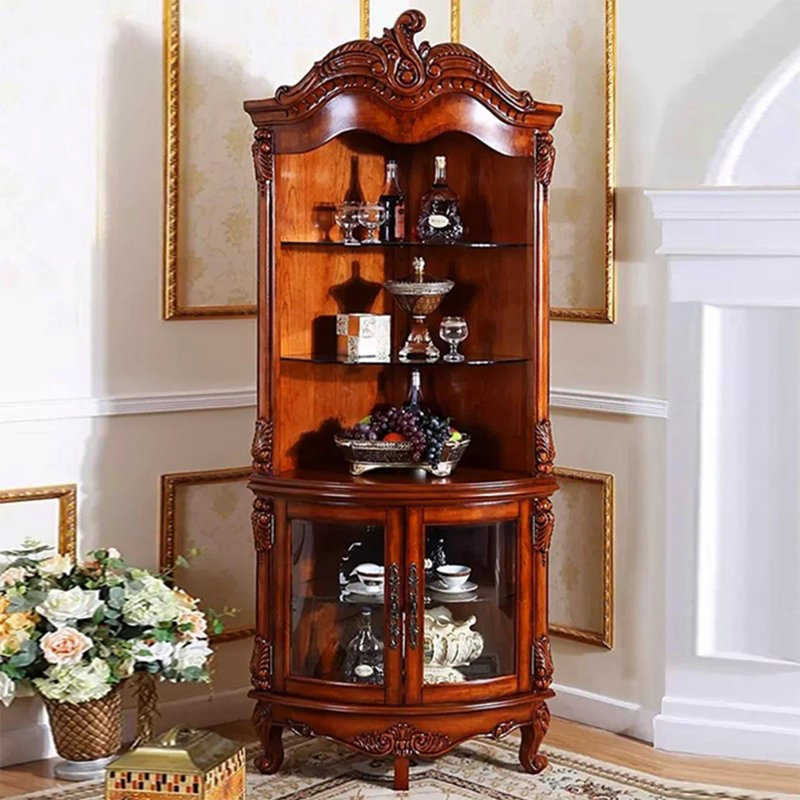 Armoire de coin en bois de cerisier, Bois de cerisier