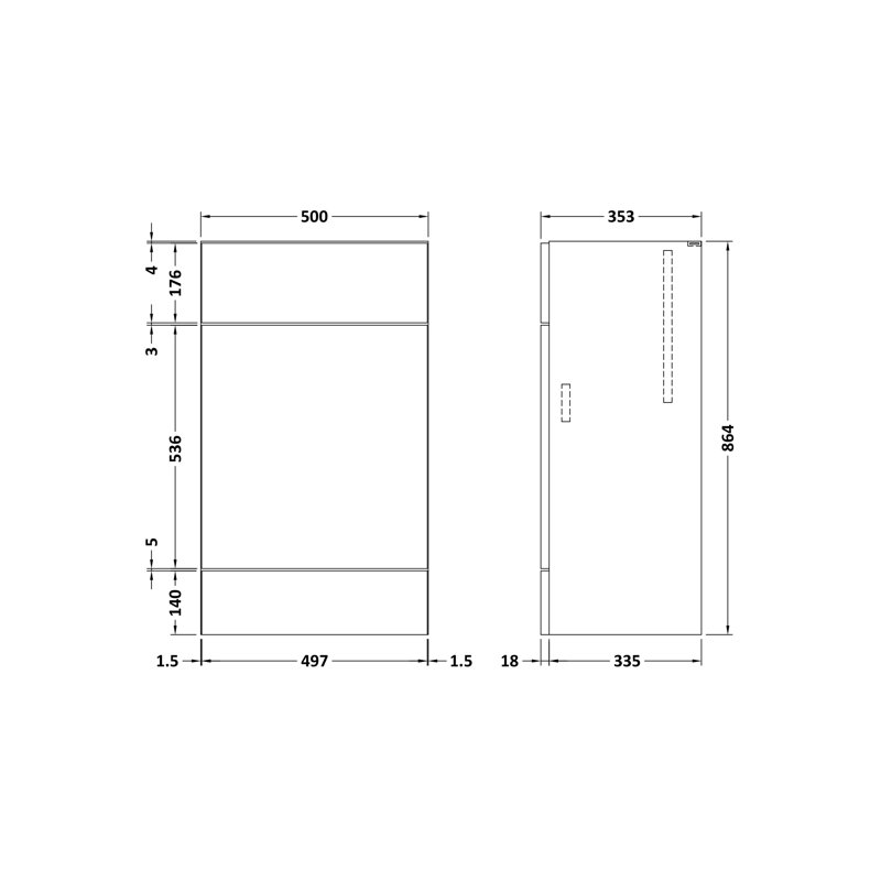 127cm Single Bathroom Vanity Base Only