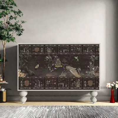 Modern Light  Luxury Double Door Accent Cabinet