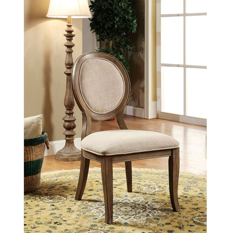 Chaise de salle à manger en lin Advit