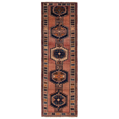 Braidyn One-of-a-Kind Runner 4'3" X 13'9" 1990s Runner Wool Area Rug