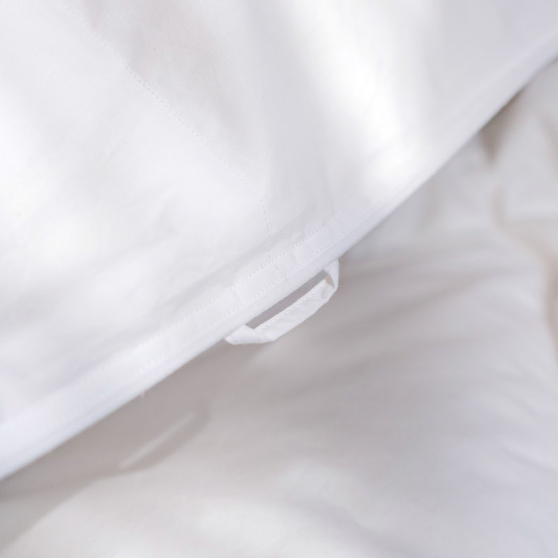 Full/Queen White Cotton Lightweight Down Duvet Comforter