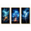 «Lightning Ethereal Lightning», 3 pièces sur toile-1381864751-1381864738