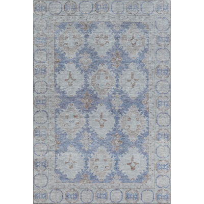 Premium Machine Washable Lubbers AMF1760 Border Rug