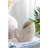 8.5x5.5x6.3" Sand and Cement Nautilus Shell Planter with Textured Beige Finish