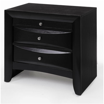 Ireland  Black Finish Nightstand