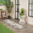 Aloha  Floral Beige Indoor/Outdoor Area Rug-391920581