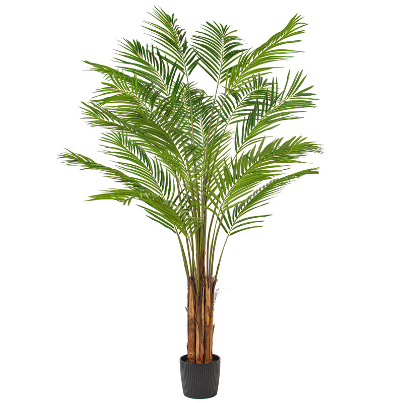 Palmier aréca artificiel en pot, H 84 po x l 42 po x P 42 po