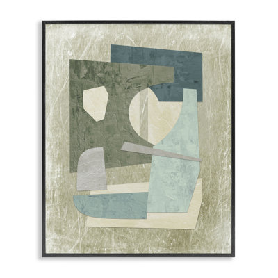  «Neutral Shapes Arranged», estampe numérique encadrée par Suzanne Nicoll