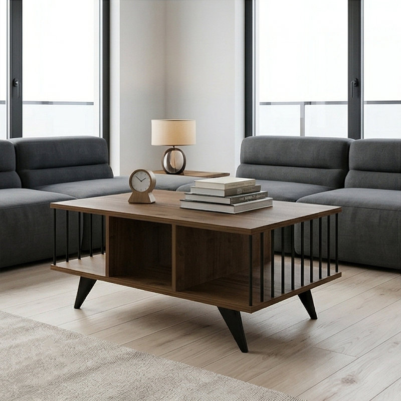 Eldridge 35" Coffee Table with Open Storage
