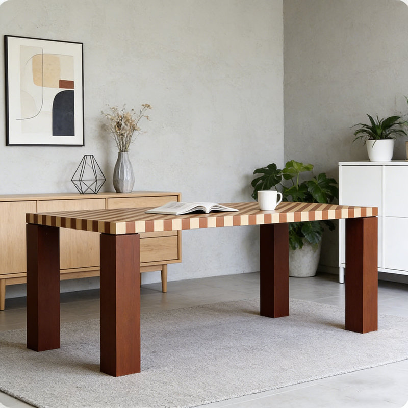 Table de salle à manger French Vintage, H 29,5 po x L 70,9 po x l 31,5 po