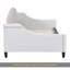Lit de jour capitonné moderne de luxe, simple, beige-687566848-687566850