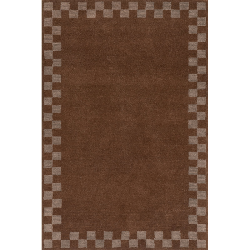Treva Transitional Checkered Rug, Rectangle 5' x 8'