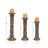 18'' H Wood Tabletop Candlestick