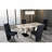 STACEY ZEBRA WHITE/BLACK DINING TABLE