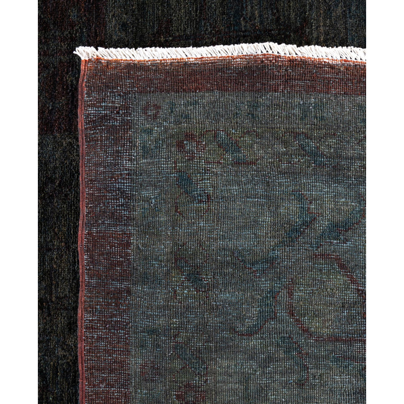 Overdyed One-of-a-Kind 12' 3" X 17' 6" Hand Knotted Area Rug
