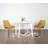 Aufurr Contemporary Dining Set, White Round Dining Table with Chairs,Round Table Top,dining table set,dining room set-969435335-969435342