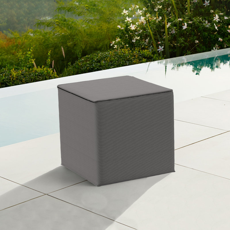 Outdoor Seating Cushion Cover, Gray, 20" W x 20" D