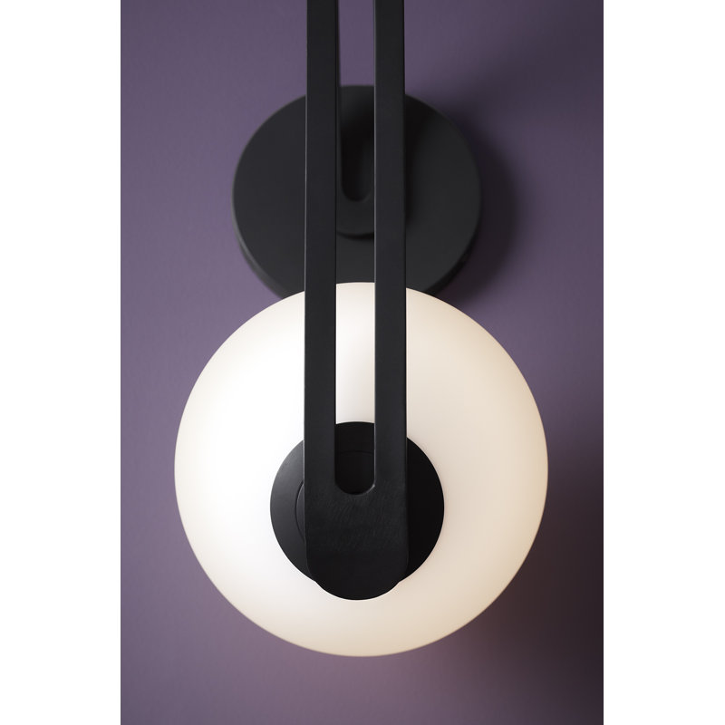 Kraga 13" 1 - Light Sconce, Matte Black