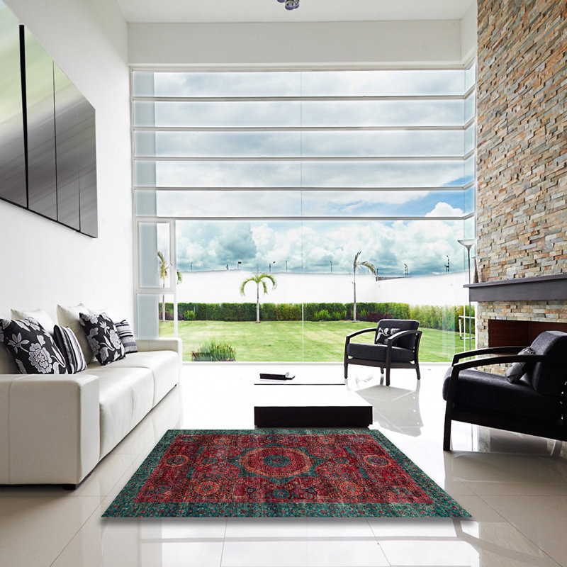 Oriental Indoor Rug, Square 6'