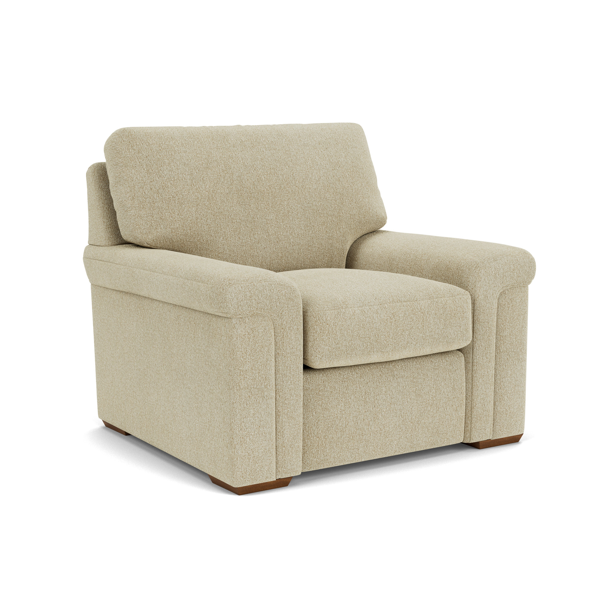 Upholstered Chair And A Half, Antique Polypropylene/Olefin