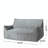 Sadlier Velvet Bean Bag Sofa-797373403-725424874