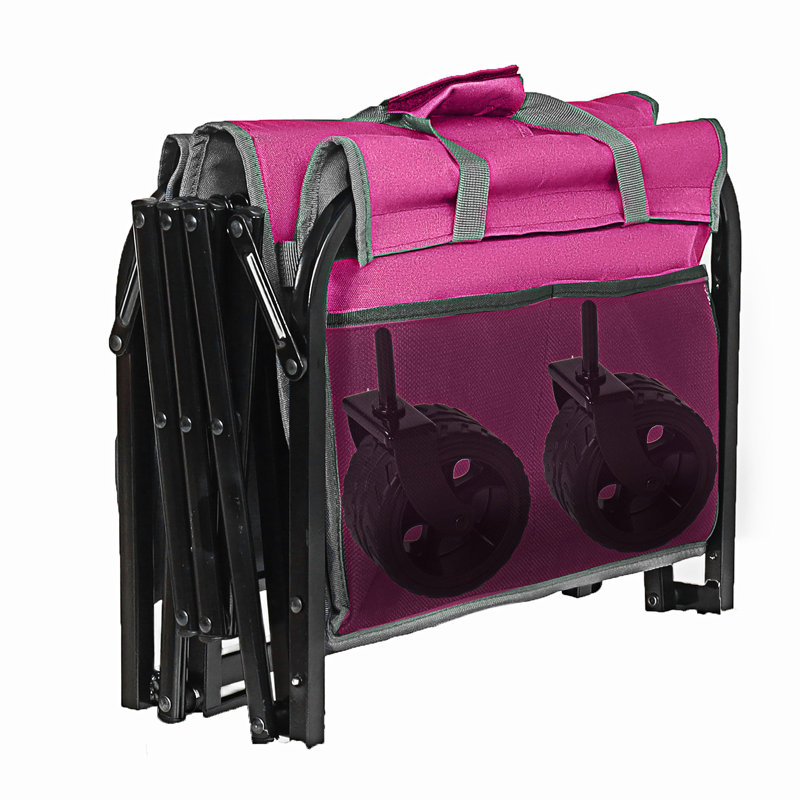 Expandable Dual-Layer Utility Wagon, Pink