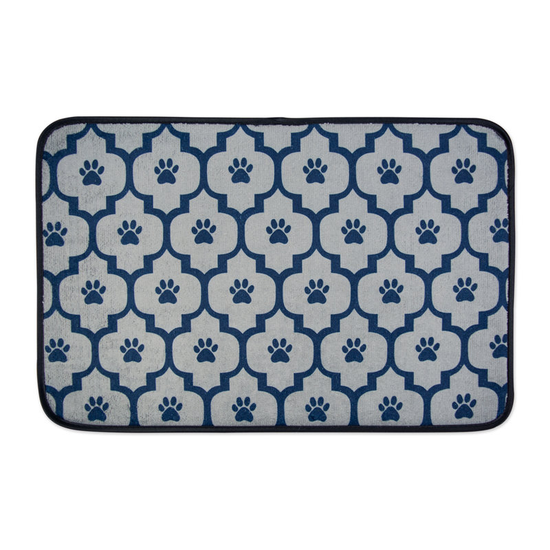 Tapis pour animal de compagnie Guidi, l 12 po x P 9 po x H 2 po, Vert