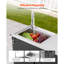 132.08 cm W Stainless Steel Top Kitchen Cart with Wheels