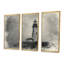 Phare rétro rétro brouillard d'hiver - ensemble de reproductions d'art mural phares-1081185561-1081185565