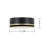 Lennon 12 In. Modern Matte Black And Gold Integrated Led Outdoor Flush Mount