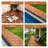 10 Pcs Interlocking Deck Tiles Diagonal Pattern