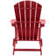 Chaise Adirondack en PEHD pliable avec porte-gobelet, résistante aux intempéries, nécessitant peu d'entretien, pouvant supporter jusqu'à 400 lb, paquet de 3-779349429