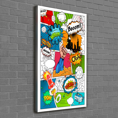 Comic Book - Wrapped Canvas Print