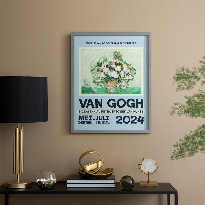 "Van Gogh, exposition d'affiches IV", Gris, H 11 po x l 9 po