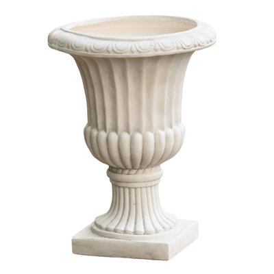 26" Urn Planter In Antique White - Ideal For Indoor & Outdoor Decor 26.58" White, Different Settings