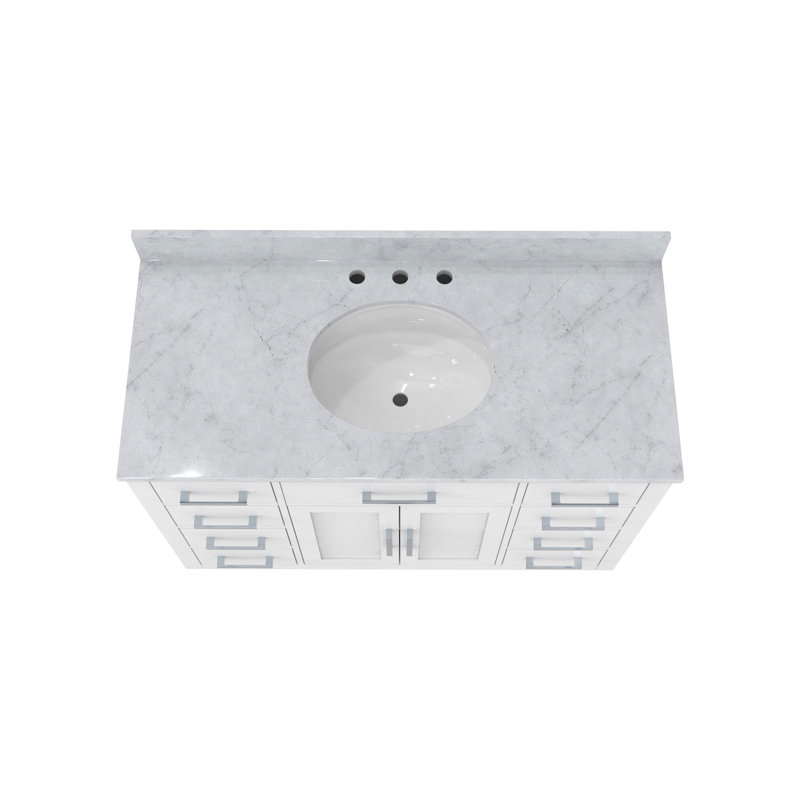 Dexterity 48" Single Bathroom Vanity Set, White